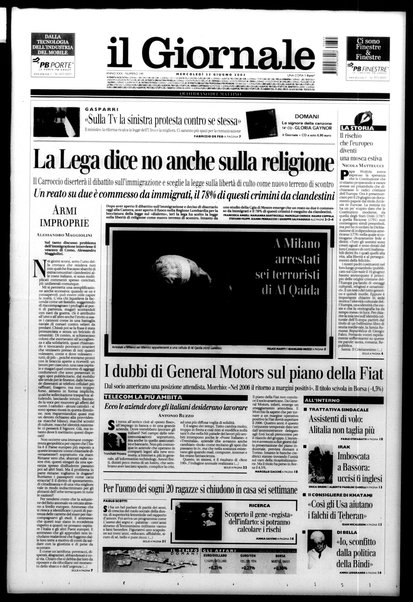 Il giornale : quotidiano del mattino